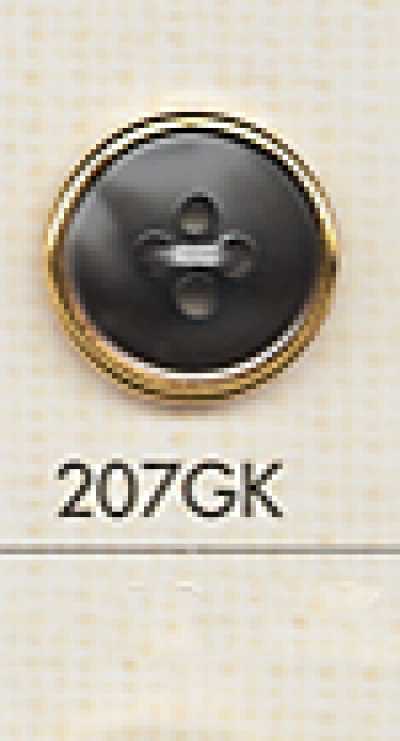 207GK Bouton de chemise en plastique simple à 4 trous