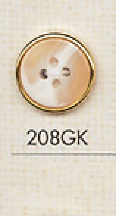 208GK Bouton en plastique simple à 4 trous pour chemise