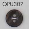 OPU307 Bouton en polyester à quatre trous style écaille de tortue