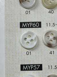 MYP60 Bouton En Polyester à 4 Trous Pour Chemises Et Vestes De Style Buffalo DAIYA BUTTON(DAIYA BUTTON) Sous-photo