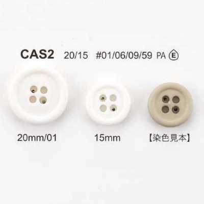 CAS-2 Bouton en nylon bio à quatre trous
