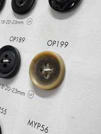 OP199 Bouton élégant En Polyester Mat à 4 Trous Ressemblant à Un Buffle DAIYA BUTTON(DAIYA BUTTON) Sous-photo