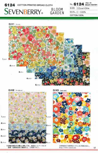 6124 SEVENBERRY® Popeline Bloom Garden