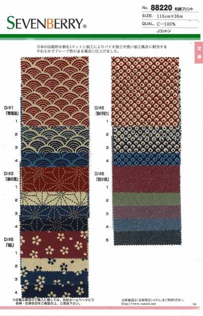 88220 SEVENBERRY® imprimé à motif japonais