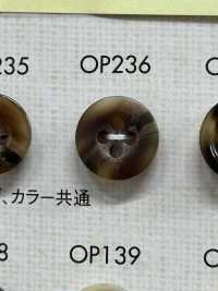 OP236 Bouton En Polyester Mat à 4 Trous Semblable à Un Buffle DAIYA BUTTON(DAIYA BUTTON) Sous-photo