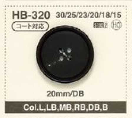 HB-320 Bouton en corne de buffle d’eau en matériau naturel à 4 trous pour manteaux et vestes