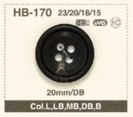 HB-170 Bouton naturel en corne de buffle d'eau pour costumes/vestes, à 4 trous