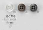 SE-2710 Bouton En Polyester à 4 Trous Pour Chemises Et Chemisiers Simples En Forme De Coquille