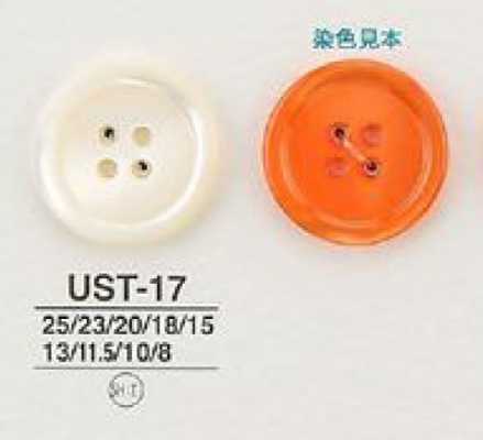 UST-17 Matériau naturel coquillage Takase, teintable, bouton à 4 trous