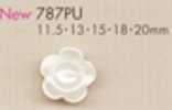 787PU Bouton en forme de fleur