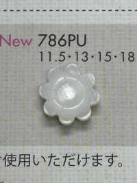 786PU Bouton En Plastique En Forme De Fleur DAIYA BUTTON(DAIYA BUTTON) Sous-photo