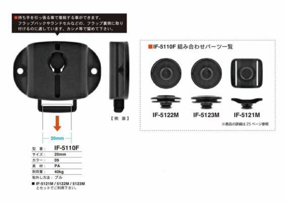 IF-5110F Tirette pour bouton-pression 20 mm