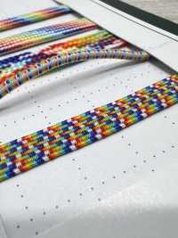 RBW-B60F Bande élastique Arc-en-ciel 7 Mm Cordon Sous-photo