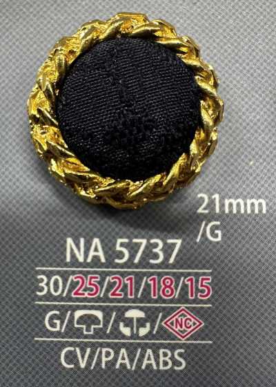 NA5737 Bouton recouvert à combinaison cap et tige de fermeture