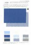 14260 Fils De Coton / Lycra Weather Stretch Chambray &amp; Stripes