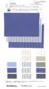 14261 Chambray et rayures extensible coton/nylon teint en fil