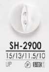 SH-2900 Bouton brillant à deux trous en résine de polyester