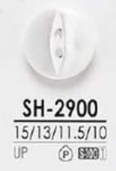 SH-2900 Bouton brillant à deux trous en résine de polyester