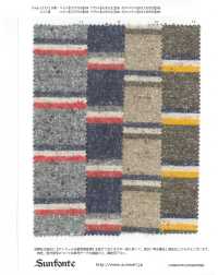 26010 Fils Teints Jazz NEP Multi-horizontal Stripe Fuzzy[Fabrication De Textile] SUNWELL Sous-photo