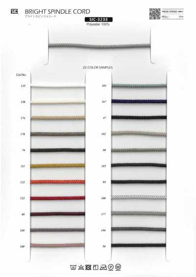 Cordon fuseau brillant env. 4 mm