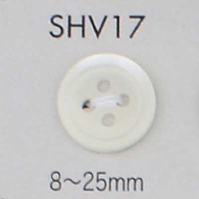 SHV17 Bouton en nacre à 4 trous à bord
