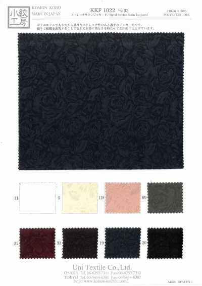 KKF1022-D/33 Jacquard satin stretch