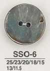 SSO6 Coquillage En Matière Naturelle Bouton Brillant 2 Trous