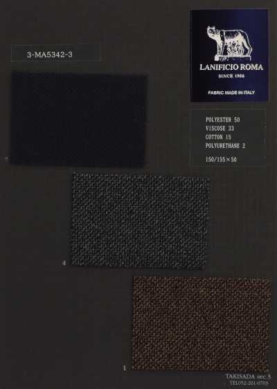 3-MA5342-3 ROMA Jersey en coton recyclé