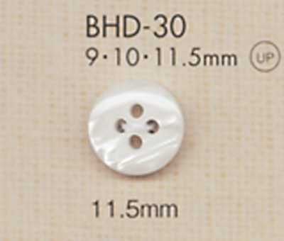 BHD30 DAIYA BUTTONS Bouton en polyester style coquille à quatre trous, résistant aux chocs RIVER