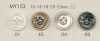 MY153 Bouton en polyester aspect nacre à quatre trous avec bordure DAIYA BUTTONS