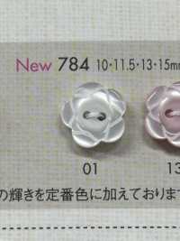 784 DAIYA BUTTONS Bouton En Polyester Double Trou En Forme De Fleur DAIYA BUTTON Sous-photo