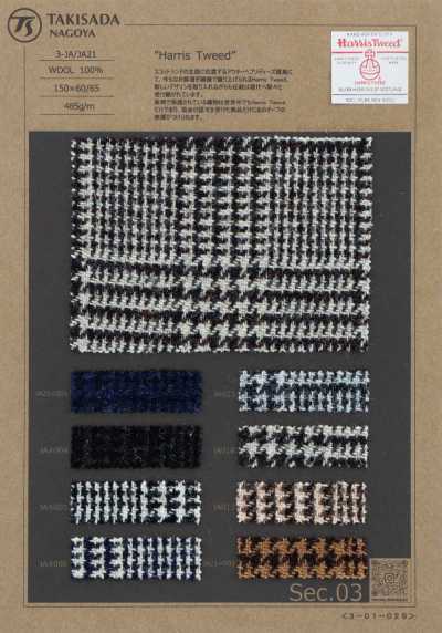 3-JA HARRIS Harris Tweed carreaux Glen