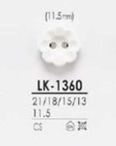 LK-1360 Bouton semi-brillant à 2 trous en résine de caséine