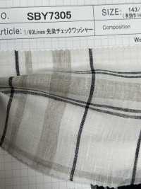SBY7305 Rondelle à Carreaux Teints En Fil De Lin 1/60[Fabrication De Textile] SHIBAYA Sous-photo