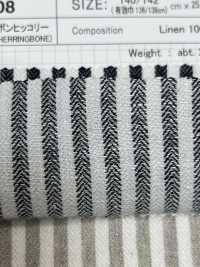 SBY7308 1/40 Lin Herringbone Hickory[Fabrication De Textile] SHIBAYA Sous-photo