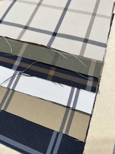 BY7628 [OUTLET] Polyester Check Stretch[Fabrication De Textile] COSMO TEXTILE Sous-photo
