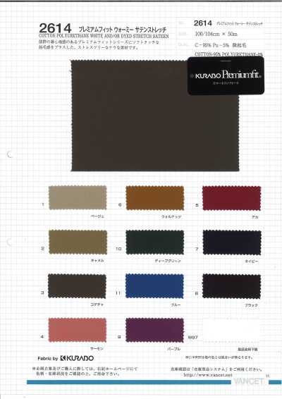 2614 Satin stretch Premium Fit Warmy