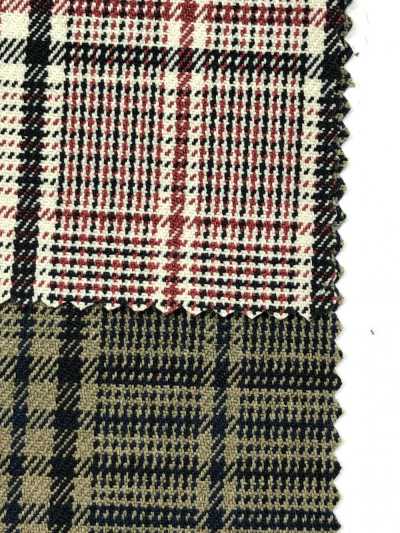 43461 [OUTLET] LANATEC (R) LEI Polyester Check Stretch[Fabrication De Textile] SUNWELL Sous-photo
