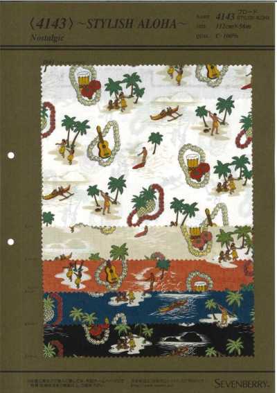 4143 Popeline 40S STYLISH ALOHA(Nostalgi
