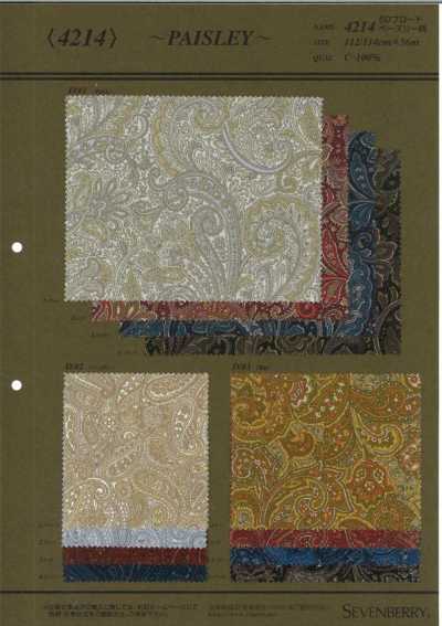 4214 SEVENBERRY® Popeline 50s motif cachemire