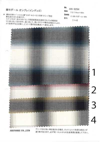 Indigo Coton Modal Ombré