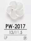 PW2017 Bouton brillant à 2 trous en résine de polyester