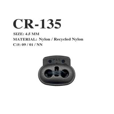 CR-135 Stoppeur de cordon à nez de cochon en nylon recyclé pour filet de pêche