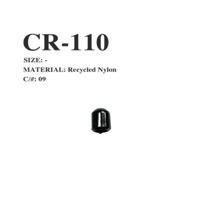 CR-110 Embout de cordon en nylon recyclé de filet de pêche, type tubulaire
