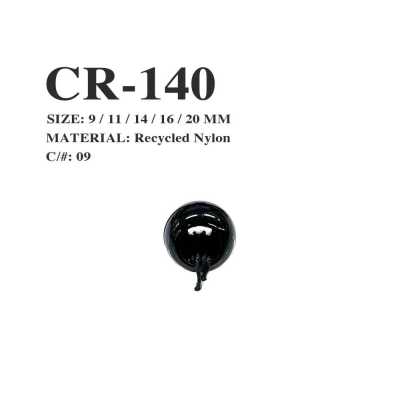 CR-140 Embout rond de cordon en nylon recyclé pour filet de pêche