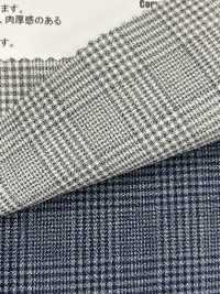 AN-9266 Indigo Twisted Heather Prince Check[Fabrication De Textile] ARINOBE CO., LTD. Sous-photo