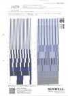 14276 Rayure en popeline de coton 100/2 teinte en fil