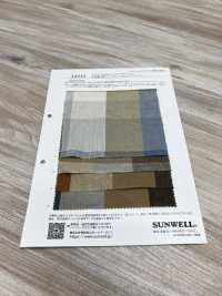 14333 Traitement De Lavage Vertical à Carreaux En Coton/ Lin Teint En Fil[Fabrication De Textile] SUNWELL Sous-photo
