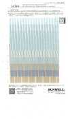 14344 Rayure en lawn coton/polyester biologique