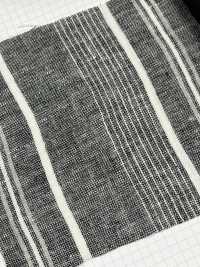 2457 Lin Chiné Multi Rayures Horizontales[Fabrication De Textile] Textile Fin Sous-photo
